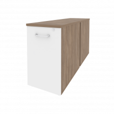 Onix Тумба двойная низкая выдвижная приставная/опорная O.VTPO-2.7 Дуб Аризона/Белый Бриллиант 432*14