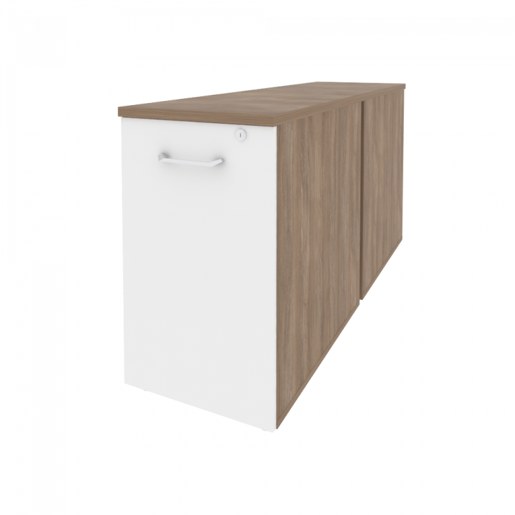 Onix Тумба двойная низкая выдвижная приставная/опорная O.VTPO-2.7 Дуб Аризона/Белый Бриллиант 432*14