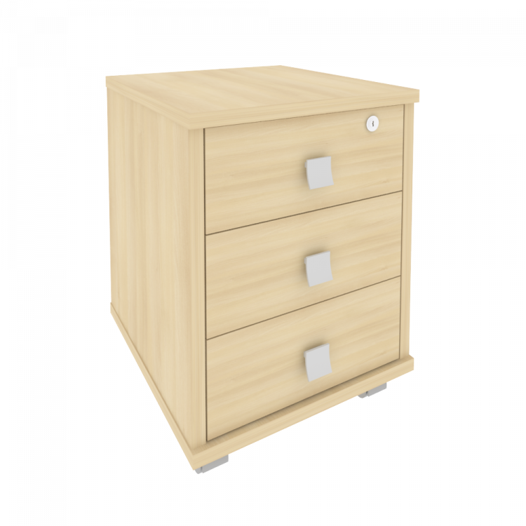 Style Тумба подкатная 3 ящ. с фолдингом Л.ТМ-3F Акация Лорка 420*450*563