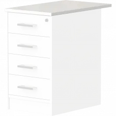 Крышка к приставным тумбам А-707 Белый 730x440x22 Арго