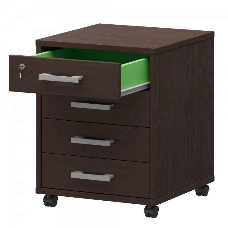 Тумба подкатная АТЛ-04 Дуб венге 440x450x600 Арго