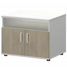Тумба для оргтехники СМТ-2ДН Тип1 Белый/Кронберг 800x600x625 Смарт