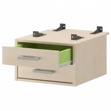 Тумба подвесная для столов на м/каркасе гл.730 мм АМТ2-02.73 Бук 432x546x296 Арго-М