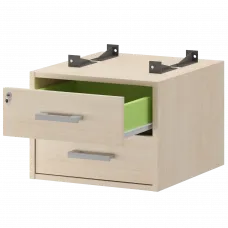 Тумба подвесная для столов на м/каркасе гл.600 мм АМТ2-02Ц.60 Бук 432x470x360 Арго-М