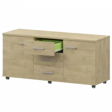 Греденция НТ-350 Баттл Рок 1350x445x670 Аргентум