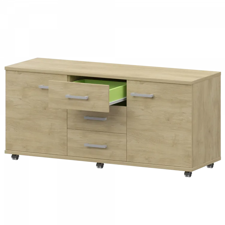 Греденция НТ-350 Баттл Рок 1350x445x670 Аргентум