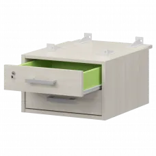 Тумба подвесная для столов на м/каркасе гл.730 мм АМТ2-02М.73 Ясень шимо/Белый 432x546x296 Арго-М