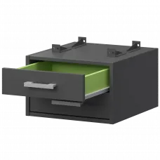 Тумба подвесная для столов на м/каркасе АМТ2-02.60 Антрацит/Антрацит 432x470x296 Арго-М