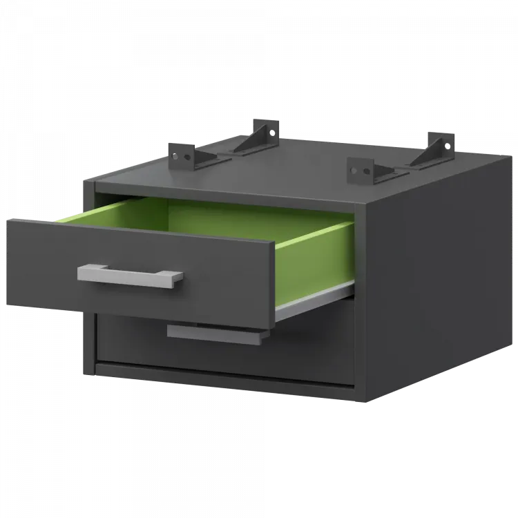 Тумба подвесная для столов на м/каркасе АМТ2-02.60 Антрацит/Антрацит 432x470x296 Арго-М