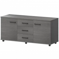 Греденция НТ-350.Ч Лиственница 1350x445x670 Аргентум