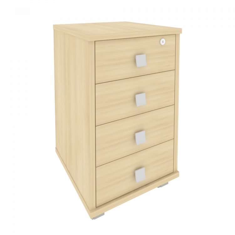 Style Тумба подкатная 4 ящ. с фолдингом Л.ТМ-4F Акация Лорка 420*450*714