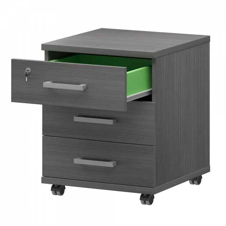 Тумба подкатная НТ-330 Лиственница 430x442x583 Аргентум