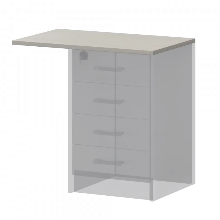 Крышка к приставным тумбам А-706.Ф Ясень шимо 730x450x22 Арго