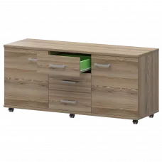 Греденция НТ-350 Дуб сафари 1350x445x670 Аргентум