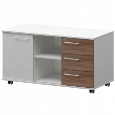 Креденция правая KZT-62R Темный шимо/Белый 1200x568x648 Кортез