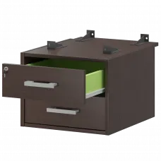 Тумба подвесная для столов на м/каркасе гл.730 мм АМТ2-02Ц.73 Дуб венге 432x546x360 Арго-М