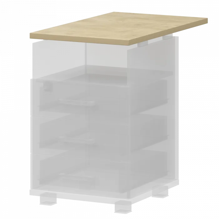 Крышка тумбы НТ-320.73 Баттл Рок 438x730x25 Аргентум