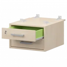 Тумба подвесная для столов на м/каркасе гл.730 мм АМТ2-02М.73 Бук/Белый 432x546x296 Арго-М