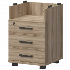 Корпус тумбы приставной НТ-320.Ч Дуб сафари 440x450x750 Аргентум