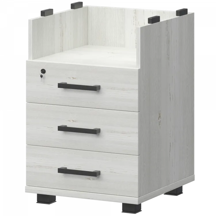 Корпус тумбы приставной НТ-320.Ч Сосна винтер 440x450x750 Аргентум