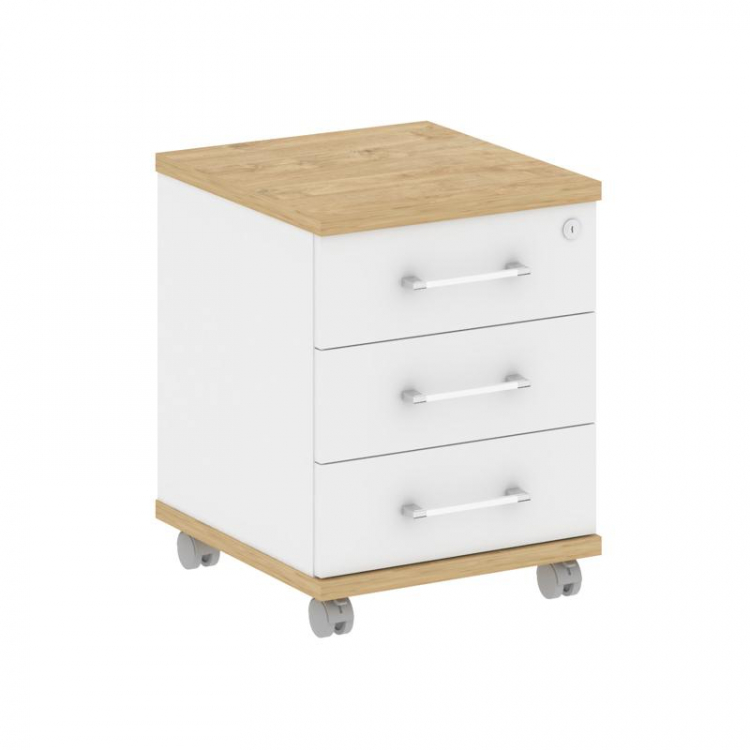 Shift Тумба мобильная SK.TM Тиквуд Светлый/Белый Бриллиант 432*460*562