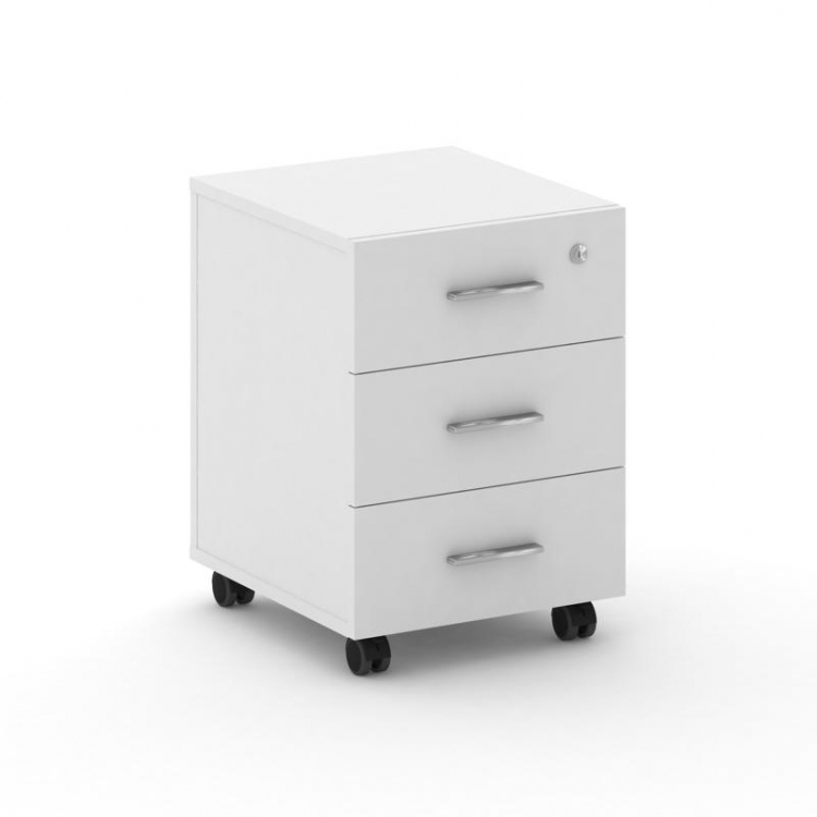 Fresco Тумба мобильная FRU.TM-2 Белый Бриллиант UM/Хром 420*460*587