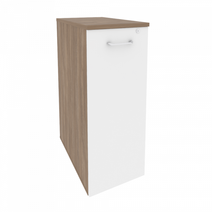 Onix Тумба высокая выдвижная приставная/опораная O.VTPO-7 Дуб Аризона/Белый Бриллиант 432*720*1120