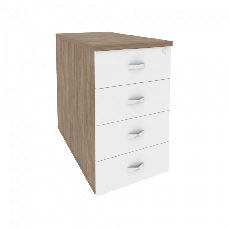 Onix Тумба приставная/опорная O.TPO-1.8 Дуб Аризона/Белый Бриллиант 432*800*750