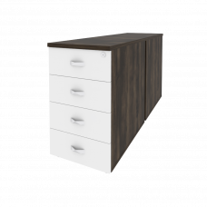 Onix Тумба двойная приставная/опорная O.TPO-2.7 Дуб Мали/Белый Бриллиант 432*1475*750