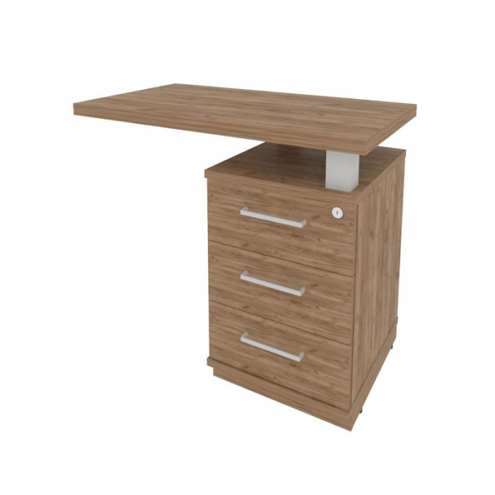 First Тумба приставная с топом правая KTP-1 (R) Дуб Табак 900*500*765