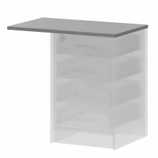 Крышка к приставным тумбам А-706.Ф Серый 730x450x22 Арго