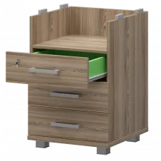 Корпус тумбы приставной НТ-320 Дуб сафари 438x444x725 Аргентум