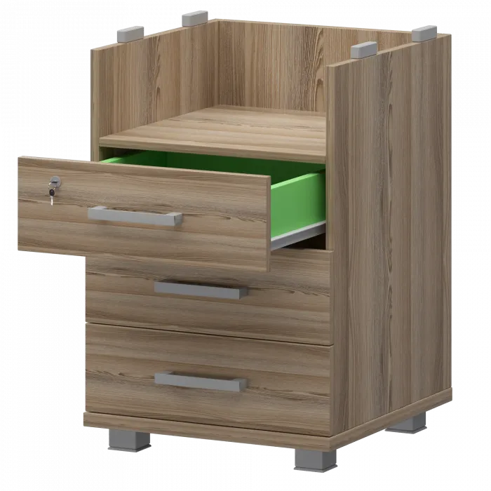 Корпус тумбы приставной НТ-320 Дуб сафари 438x444x725 Аргентум