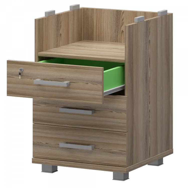 Корпус тумбы приставной НТ-320 Дуб сафари 438x444x725 Аргентум