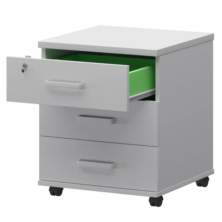 Тумба подкатная СМТ-3П Белый 434x450x620 Смарт