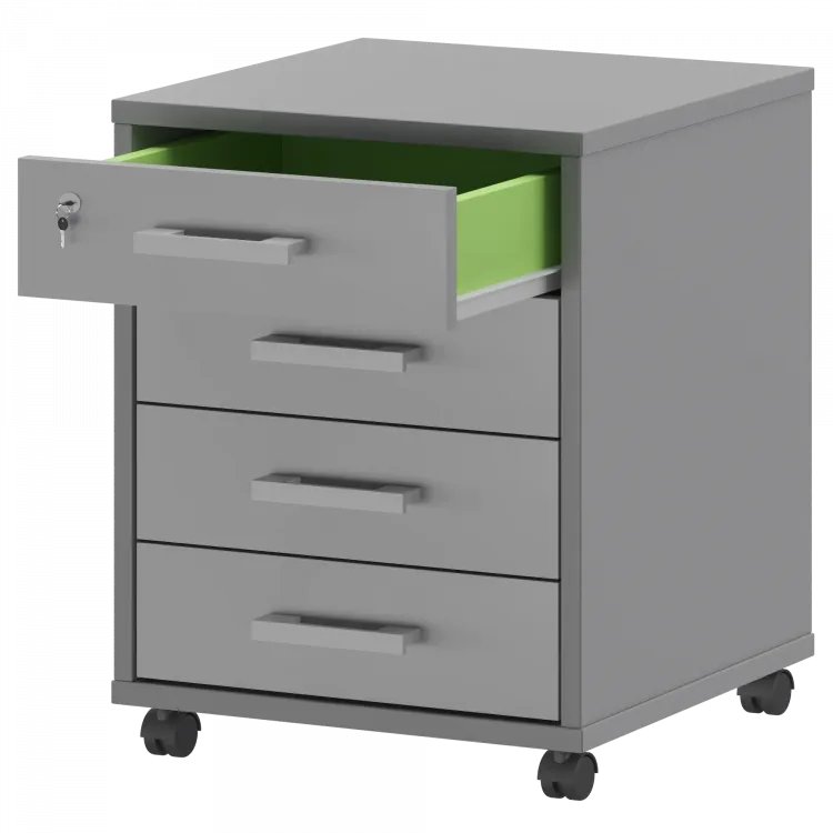 Тумба подкатная АТЛ-04 Серый 440x450x600 Арго