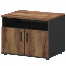 Тумба для оргтехники СМТ-2ДН Тип2 Графит/Таксония 800x600x607 Смарт
