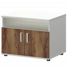 Тумба для оргтехники СМТ-2ДН Тип1 Белый/Таксония 800x600x625 Смарт