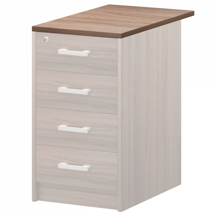 Крышка к приставным тумбам А-707 Темный шимо 440x730x22 Арго