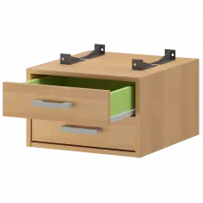 Тумба подвесная для столов на м/каркасе гл.600 мм АМТ2-02.60 Ольха 432x470x296 Арго-М