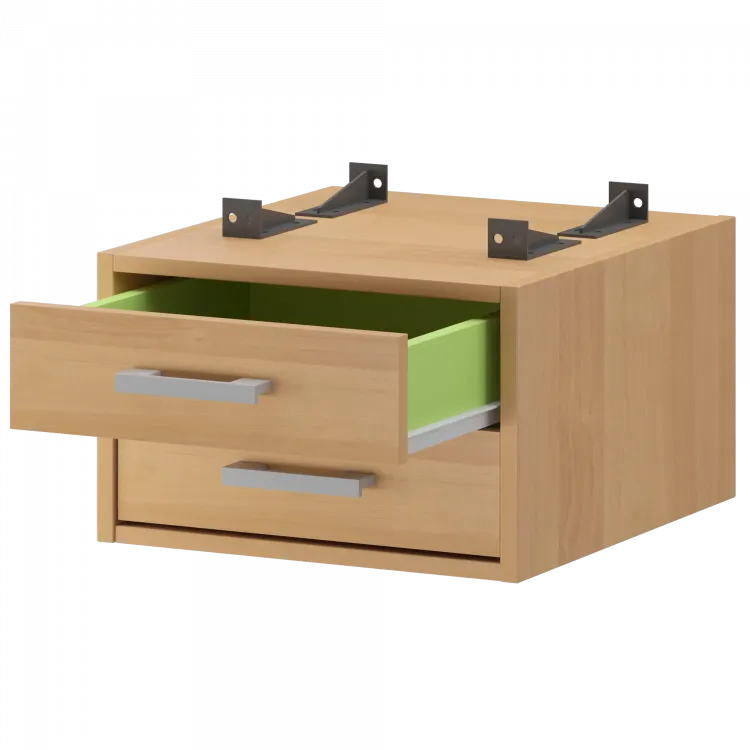 Тумба подвесная для столов на м/каркасе гл.600 мм АМТ2-02.60 Ольха 432x470x296 Арго-М