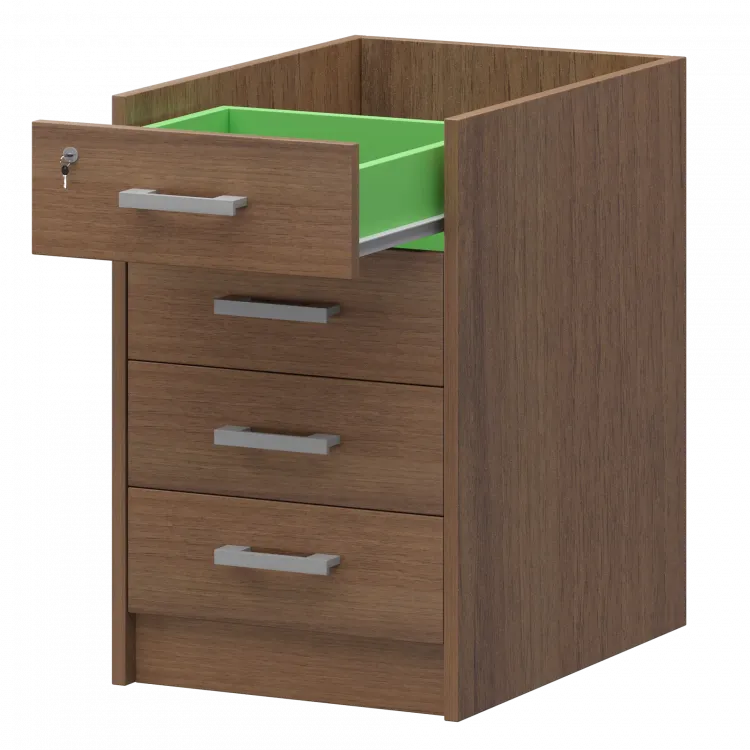 Каркас тумбы приставной АТ2-07 Орех гварнери 434x594x728 Арго