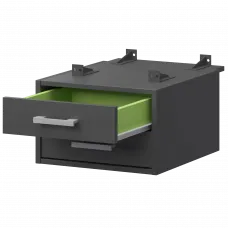 Тумба подвесная для столов на м/каркасе АМТ2-02.73 Антрацит/Антрацит 432x546x296 Арго-М