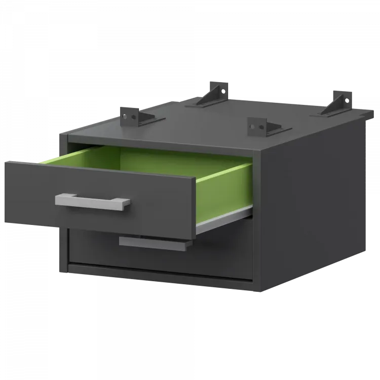 Тумба подвесная для столов на м/каркасе АМТ2-02.73 Антрацит/Антрацит 432x546x296 Арго-М