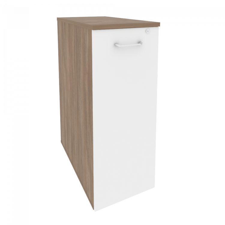 Onix Тумба высокая выдвижная приставная/опорная O.VTPO-8 Дуб Аризона/Белый Бриллиант 432*800*1120