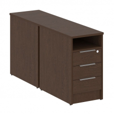 Metal System Тумба приставная Б.ТП-2 Венге Цаво 412*1475*750