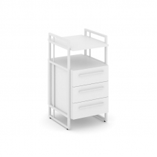 Rift Direct Тумба приставная RF.TPRR-001 Белый Бриллиант/Металл Белый/Белый Ручки 424*500*821