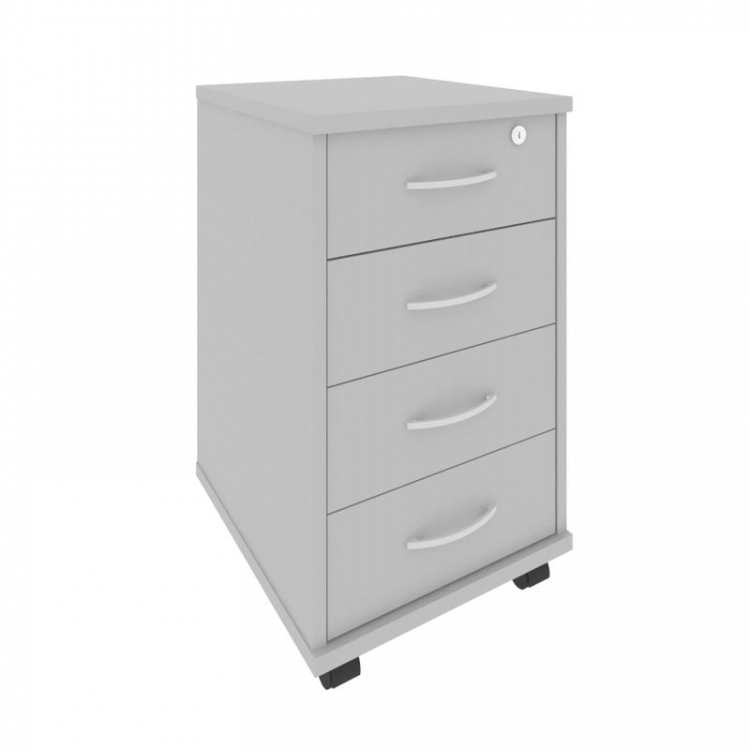 Riva Тумба подкатная с фолдингом А.ТМ-4F Серый 420*450*708