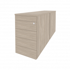 Onix Тумба двойная приставная/опорная (TIP-ON) O.TPO-2.8 TIP Дуб Аттик 432*1635*750