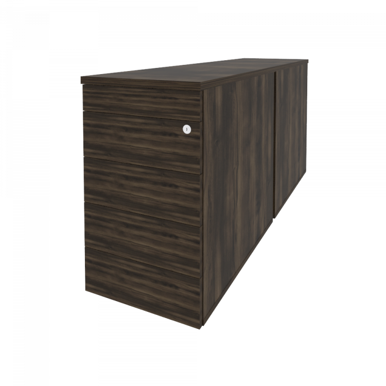 Onix Тумба двойная приставная/опорная (TIP-ON) O.TPO-2.8 TIP Дуб Мали 432*1635*750